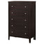 Payton - 5 Drawer - Cappuccino