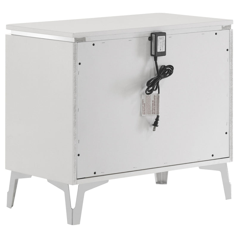 Buckley - 2 Drawer Nightstand - Gloss White