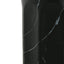 Outdoor Lightweight Concrete BMarble Effect Side Table, Living Room End Table - Black / Marble