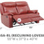 Ward - Stylish Reclining Loveseat For Two