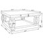 Shannon - Square Coffee Table - Silver