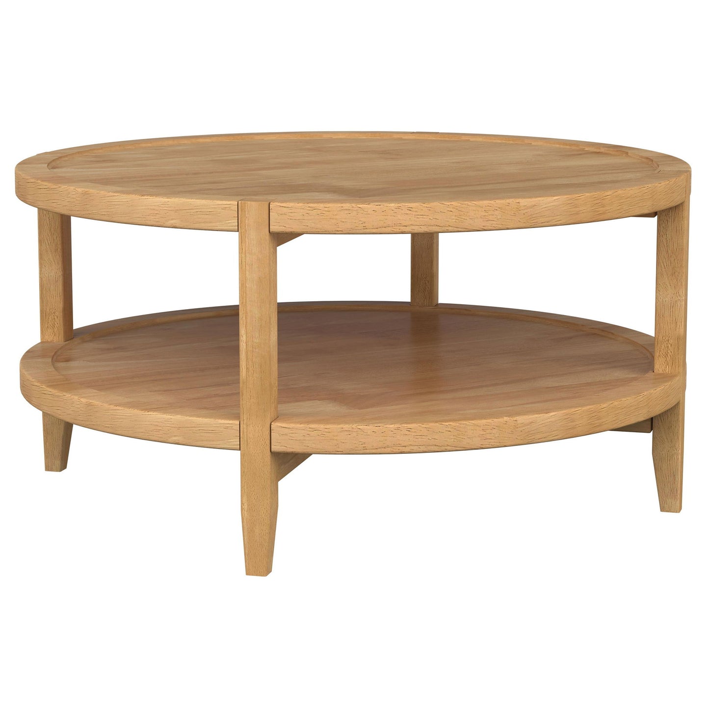 Isbell - Round Table With Storage Shelf