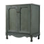 Vintage Bathroom Vanity With Ceramic Sink, Adjustable Shelves