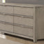 6 Drawer Dresser - Light Gray
