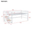 Loft Bed With Storage Stairs And Metal Frame