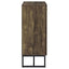 Sager - 4 Shelf Accent Cabinet - Oak