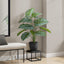 24" Tall, Artificial Plant, Calathea, Indoor, Faux, Fake, Table, Greenery, Potted, Real Touch, Decorative - Green / Black
