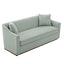 3 Seater Sofa With Wrap Around Armrests And Throw Pillows