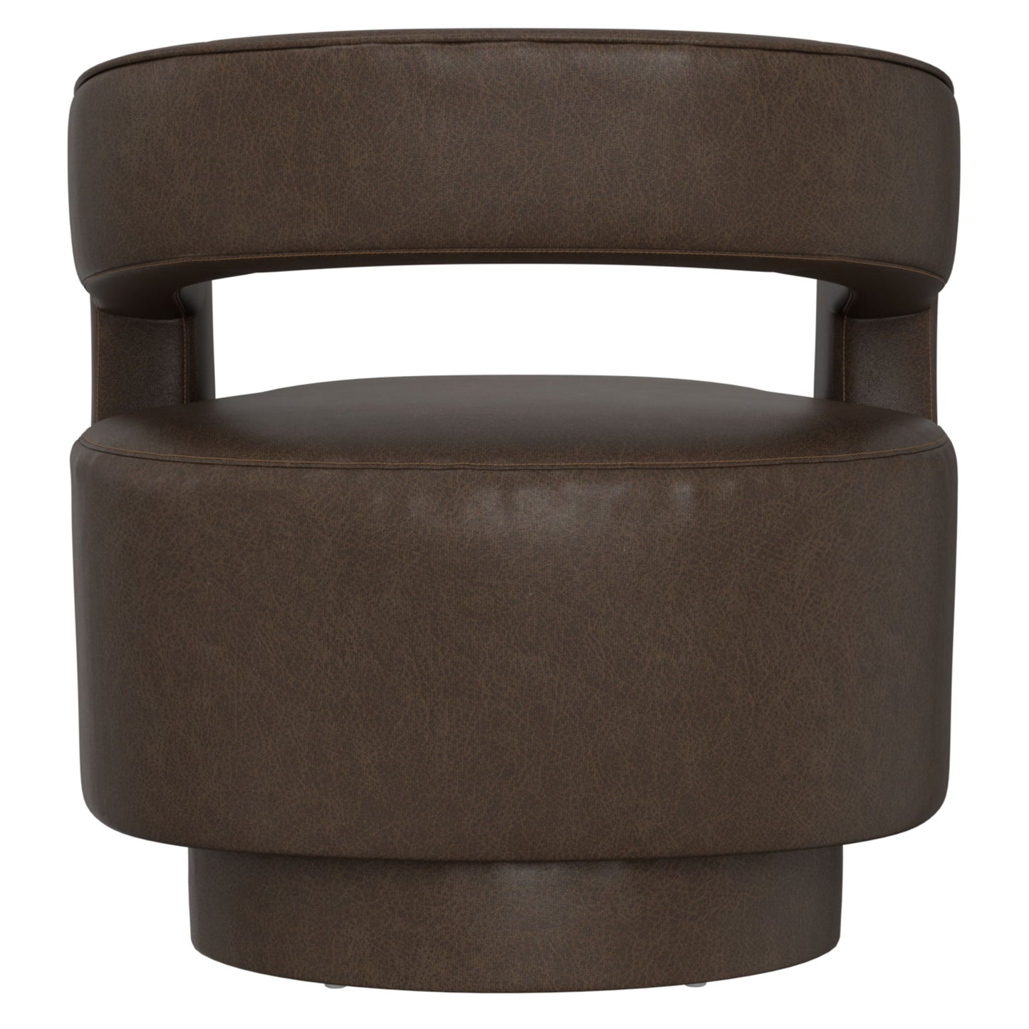 Swivel Accent Chair With Geometric Backrest