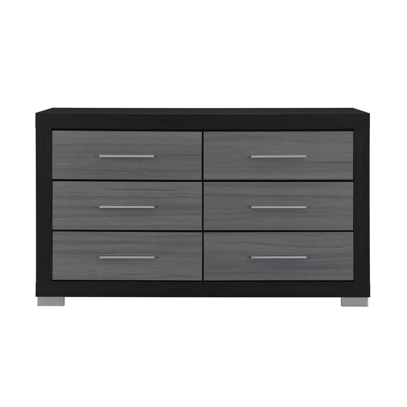 Elsa - 2 Toned And Dresser With Bar Handle And Construction