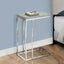 Accent Table, C - Shaped, Tempered Glass, Stylish Design Contemporary & Modern