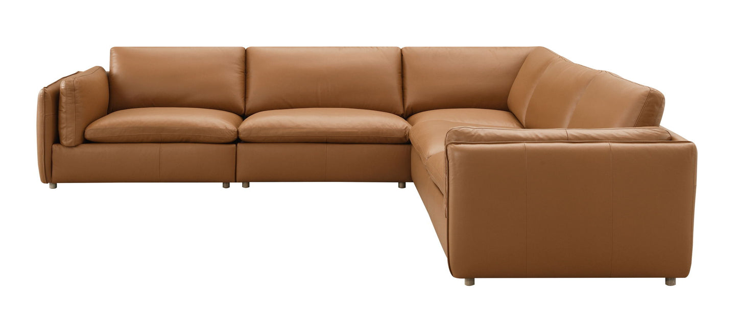 Brighton - Top Grain Modular Sectional - Brown