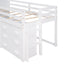 Loft Bed With Cabinet And Shelf