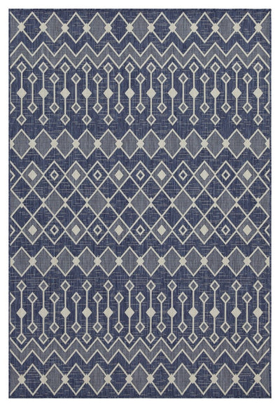 Sunshine - 5'3" X 7'3" Indoor & Outdoor Area Rug Polypropylene - Blue