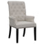 Norwich - Dining Arm Chair With Button Tufting And Rolled Top