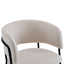 Modern Upholstered Arm Dining Chair Set