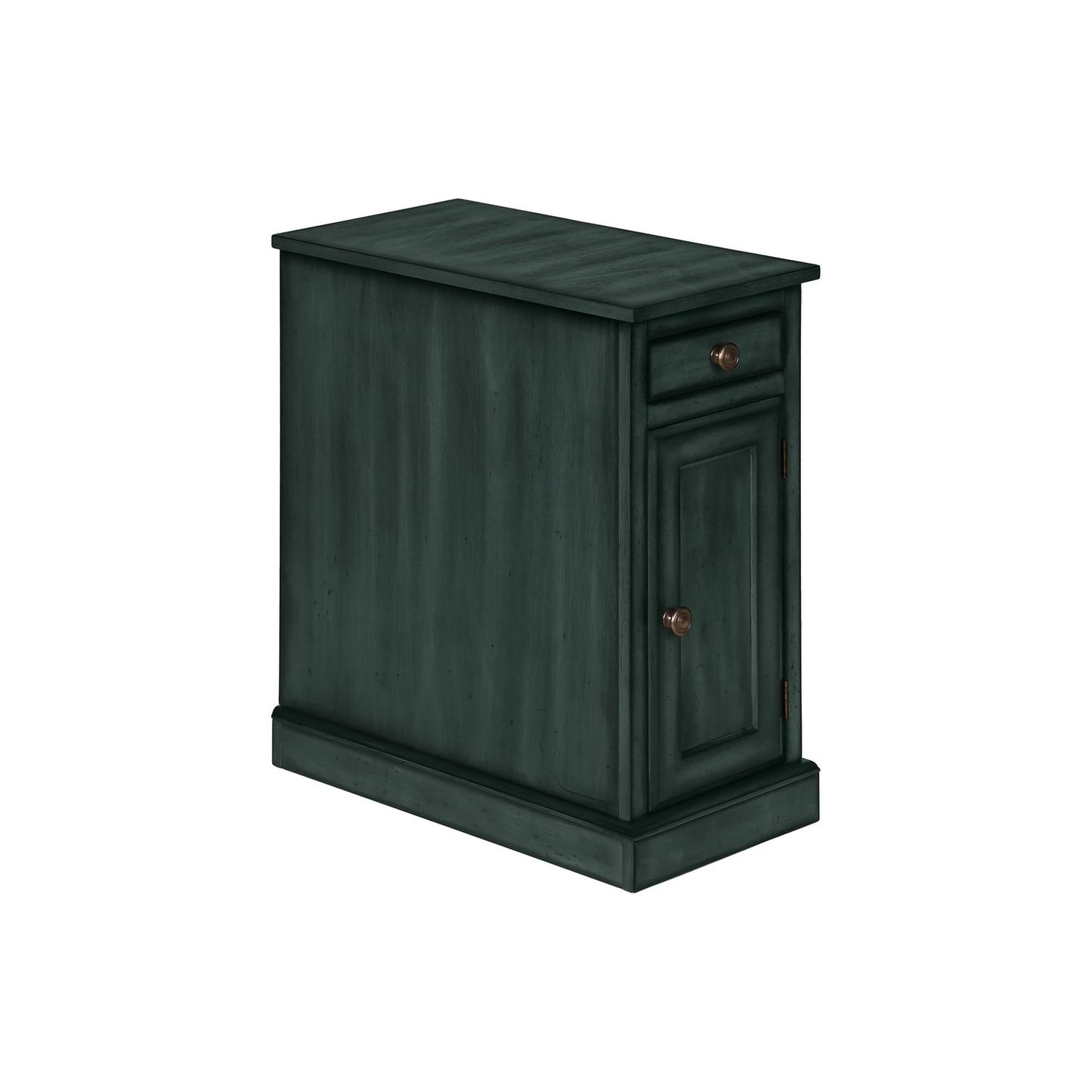 Accent Table With Storage Drawer For Living Room - Blue