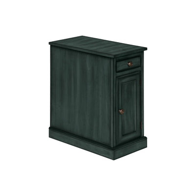 Accent Table With Storage Drawer For Living Room - Blue