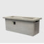 Rectangular Propane Gas Fire Pit Table With 60000 Btu For Outdoor Spaces - Light Gray
