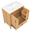 Elegant Fluted Bathroom Vanity With Sink, Soft Close Doors & Drawer