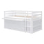 Loft Bed With Retractable Writing Desk And 4 Drawers, With Lateral Portable Desk And Shelves