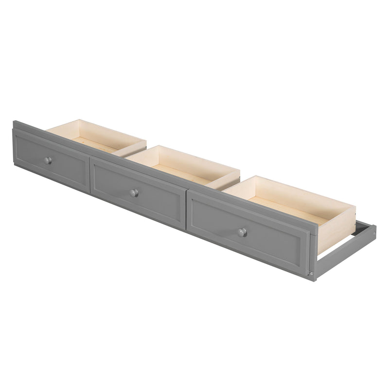 Bunk Bed With Drawers, Ladder And Storage Staircase