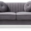 Glam Styled Micro Suede Loveseat