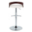 Grotto - Contemporary Adjustable Barstool & Swivel With Rounded T Footrest (Set of 2)
