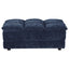 Azure - Upholstered Rectangular Ottoman - Blue