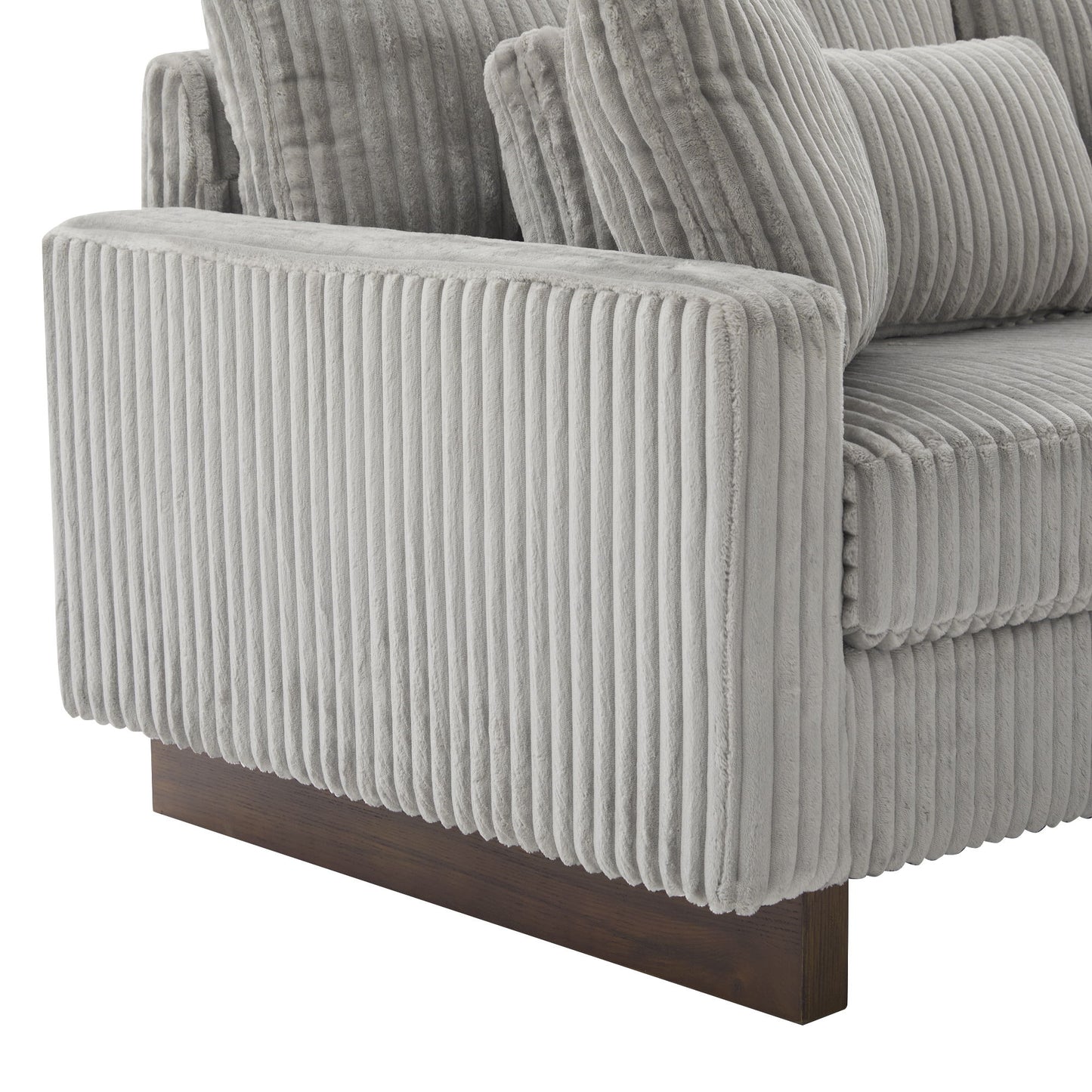 Modern Loveseat Sofa With 4 Pillows