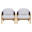 Grotta - Outdoor Wood Club Chair (Set of 2)