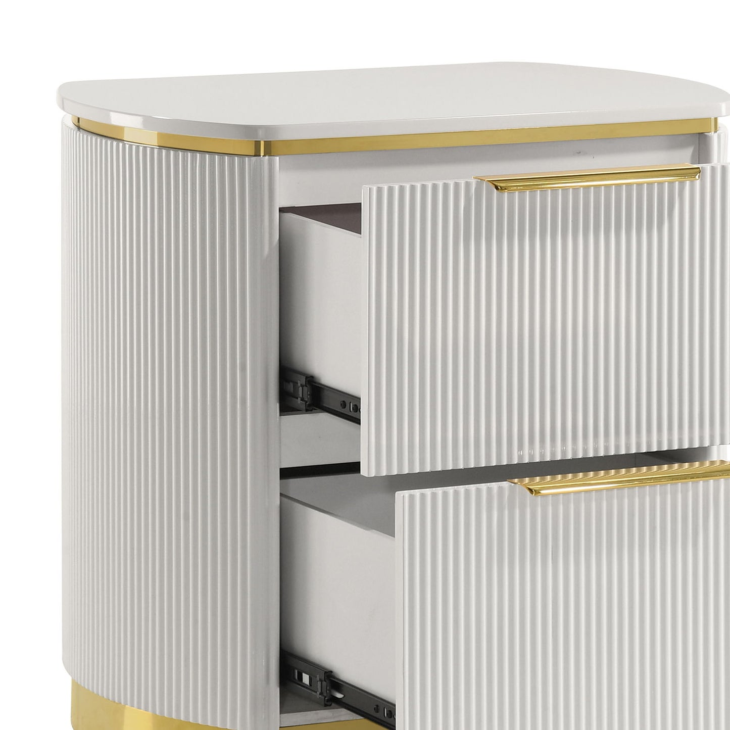 Giovanni - 2 Drawer Nightstand - White
