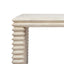 Veda - Geometric Waterfall Dining Table - White
