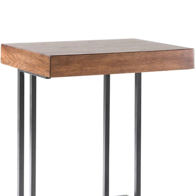 Wynn - Pull Up Table With Storage Compartment - Pecan