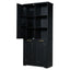 Freestanding Tall Storage Cabinet With 2 Tilt Out Hampers