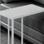 Accent Table, C - Shaped, Tempered Glass, Stylish Design Contemporary & Modern