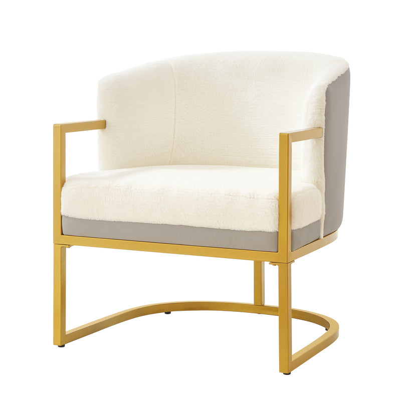 Upholstered Reading Accent Armchair For Living Room