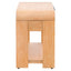 1 Drawer Waterfall Nightstand With Mid Century Design - Natural