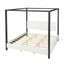 Modern Canopy Bed With Upholstery