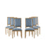 French Country Style Dining Chair With Upholstered Seating And Fluted Legs