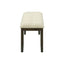Bench, Rectangular, Hallway, Upholstered, Transitional - Cream