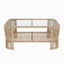 Outdoor Modular Conversation Sofa With Cushions And Coffee Table - Beige