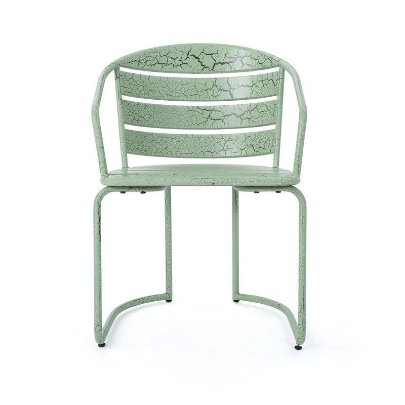 3 Piece Elegant Outdoor Bistro Set With 2 Chairs And Oval Table