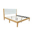 Platform Bed Frame With Upholstered Headboard, Slat Support