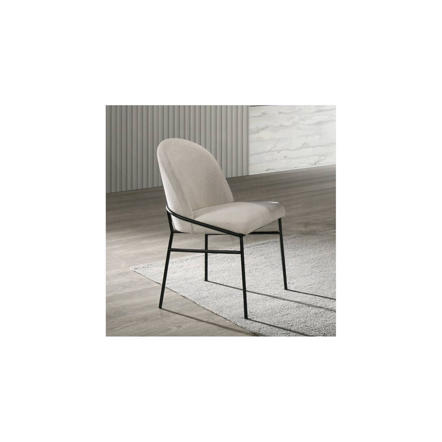 Lark - Side Chair (Set of 2) - Black / Cream
