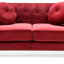 Stylish Sloped Arm Loveseat