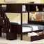 Bunk Bed With Shelfs, Storage Staircase And 2 Drawers