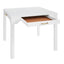 Alleyville - Square Dining Table With Storage Drawer - White