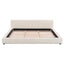 Stylish Upholstered Bed With Birch Wood Frame