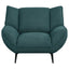 Grenada - Upholstered Flared Arm Accent Chair - Teal Blue